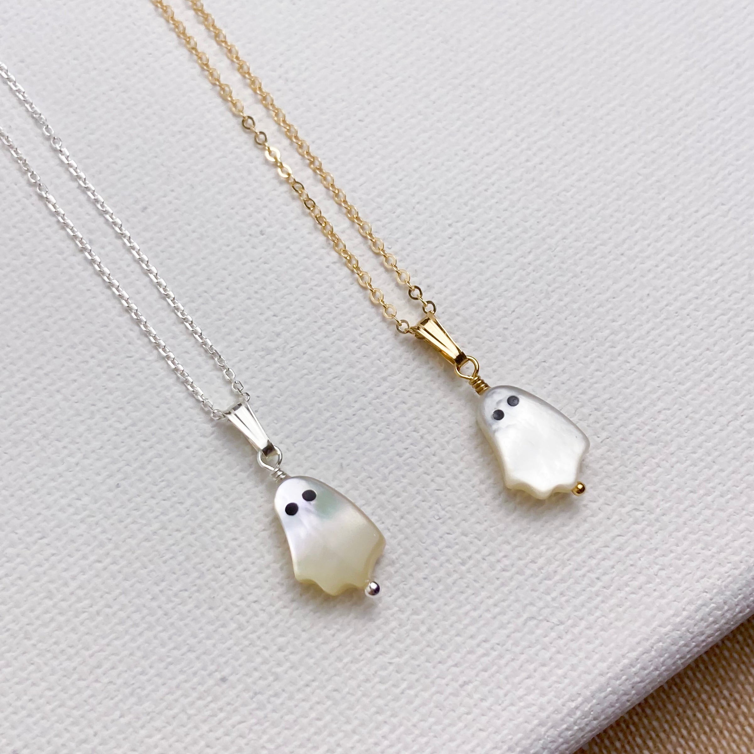 Ghost Necklace in Mother of Pearl | Isabella Jolie Jewelry
